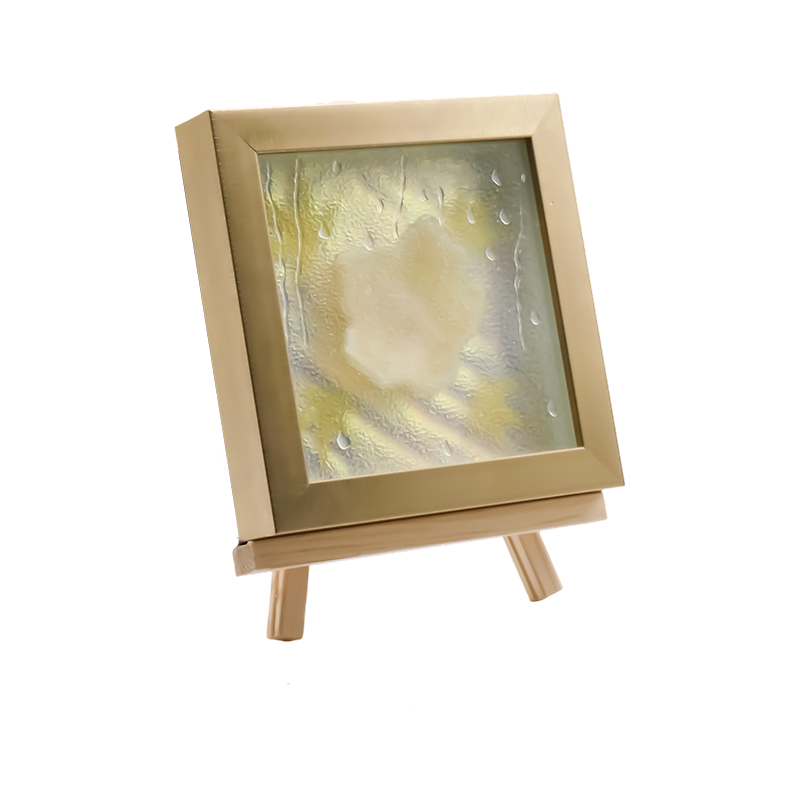 ไฟศิลปะใบเมเปิ้ลสีเหลืองอ่อนทรงสี่เหลี่ยม - Maple Frost